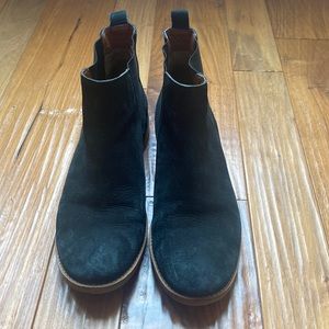 Lucky Brand black leather suede bootie - ladies size 8.5